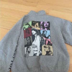 Taylor Swift Era Tour Graphic Gray Sweatshirt